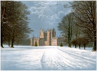 Glamis Castle, Angus, Skotsko, domov hraběte ze Strathmore, c1880 od Unbekannt