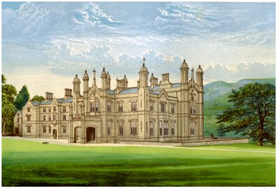 Glanusk Park, Brecknockshire, Wales, domov Baronet Bailey, c1880 od Unbekannt
