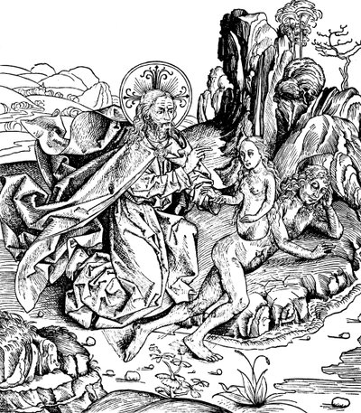 Bůh stvořil Evu z Adamova žebra, 1493 od Unbekannt