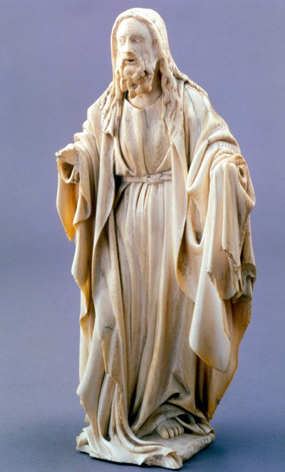 Bůh Otec, Anonymní vlámská slonovina, 1400-1425 od Unbekannt