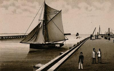 Gorleston Pier, c1880. od Unbekannt