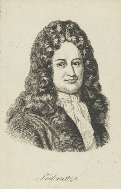 Gottfried Wilhelm Leibniz 1646-1716, c. 1800 od Unbekannt