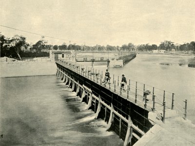 Goulburn Weir, Wahring, 1901. od Unbekannt
