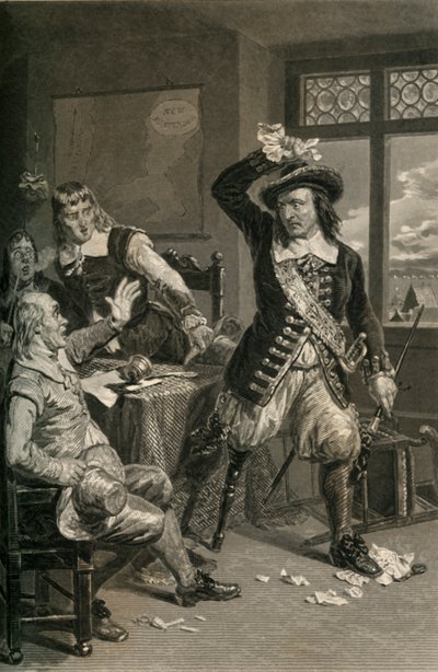 Guvernér Stuyvesant Destroying The Summons To Surrender, 1877. od Unbekannt