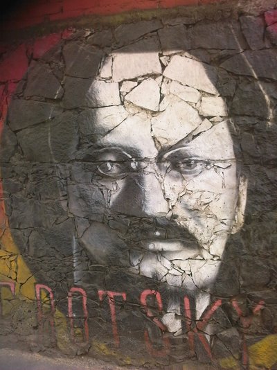 Graffiti Leona Trockého od Unbekannt
