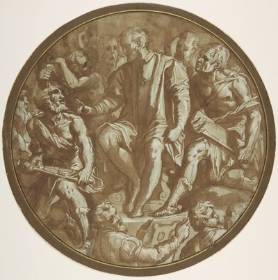 Toskánský velkovévoda Cosimo I. Obklopený svými umělci., ca. 1556-62. od Unbekannt