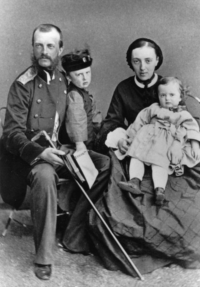 Velkokníže Michael Nikolaevič Ruska a jeho rodina, c1862-c1862 od Unbekannt