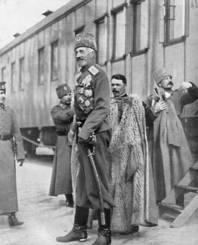 Velkokníže Nikolaj Nikolajevič, ruský generál z první světové války, 16.–17. března 1917 od Unbekannt