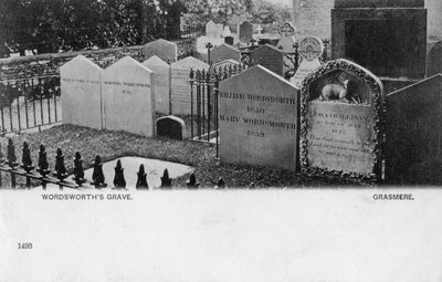 Hrob básníka Williama Wordswortha, Grasmere, Westmorland, 20. století od Unbekannt