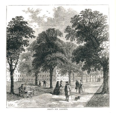 Grays Inn Gardens, 1878 od Unbekannt