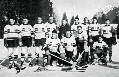 Hokejový tým Velké Británie, Zimní olympijské hry, Garmisch-Partenkirchen, Německo, 1936 od Unbekannt