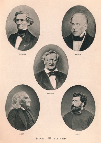 Velcí hudebníci - Talíř II., 1895 od Unbekannt