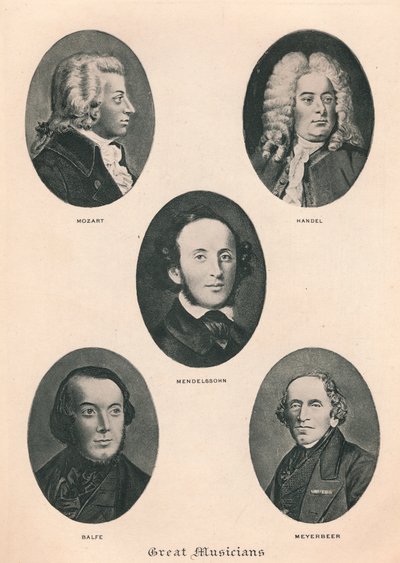 Velcí hudebníci - Deska IV., 1895 od Unbekannt