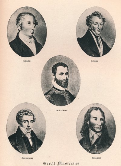 Velcí hudebníci - Deska XV., 1895 od Unbekannt