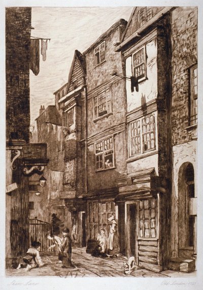 Great Shire Lane, City of London, 1793 od Unbekannt