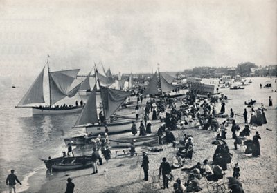 Great Yarmouth - Typická scéna na pláži, 1895 od Unbekannt