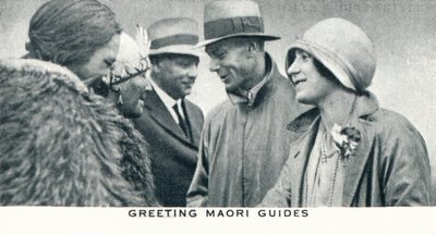 Pozdrav maorským průvodcům, 1927 1937 od Unbekannt