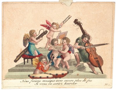 Přání Andělský orchestr, po roce 1815. od Unbekannt