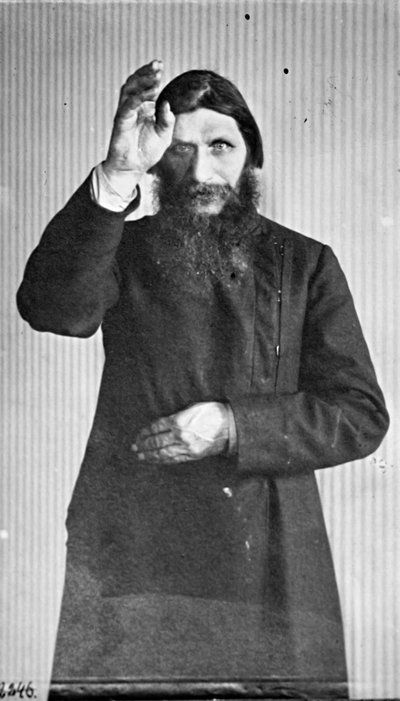Grigori Jefimovič Rasputin, ruský mystik a svatý muž, c1914-c1916. od Unbekannt