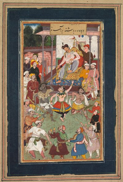 Grotesque Dancers Performing, cca 1600. od Unbekannt