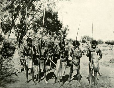 Skupina domorodých mužů, Queensland, Austrálie, 1901. od Unbekannt