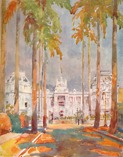 Palác Guanabara. - Rezidence prezidenta maršála Hermese da Fonseca, 1914 od Unbekannt