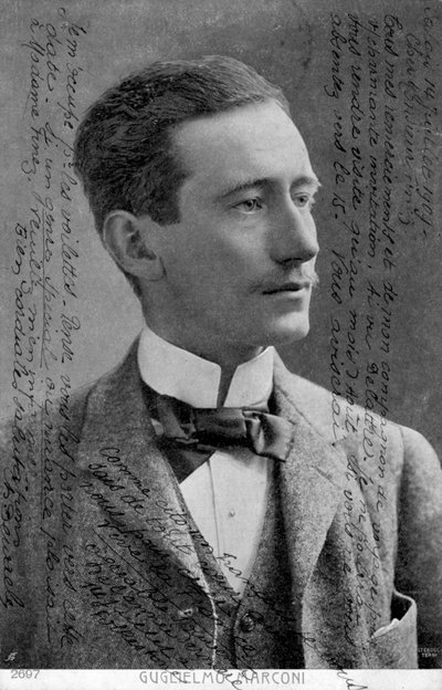 Guglielmo Marconi, italský fyzik a vynálezce, c1909 od Unbekannt