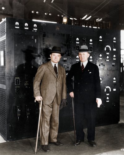 Guglielmo Marconi a David Sarnoff, 1933 od Unbekannt