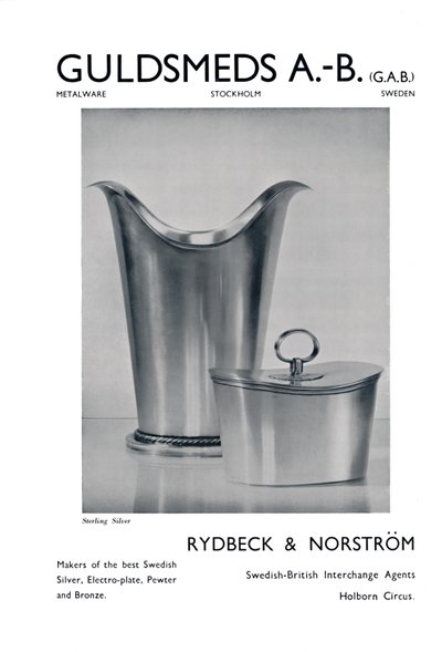 Guldsmeds A.-B. G.A.B. - Sterling Silver - Rydbeck & Norström., 1939 od Unbekannt