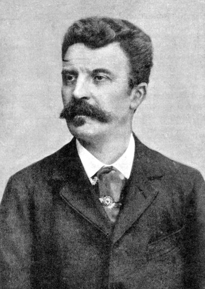 Guy de Maupassant 1850-1893, francouzský spisovatel, počátek 20. století od Unbekannt