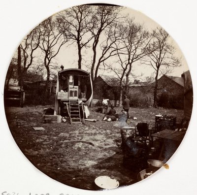 "Cikánský tábor", c 1890 od Unbekannt