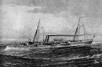 HM Torpedo Gun Boat Rattlesnake, 1887 od Unbekannt