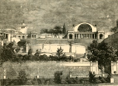 Hadriánova vila v Tiburu, 1890. od Unbekannt