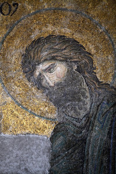 Mozaika Hagia Sophia Deesis - Jan Křtitel Istanbul Turecko od Unbekannt