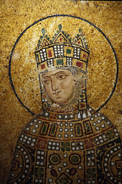 Detail mozaiky Hagia Sophia: Empress Zoe Istanbul Turquie od Unbekannt