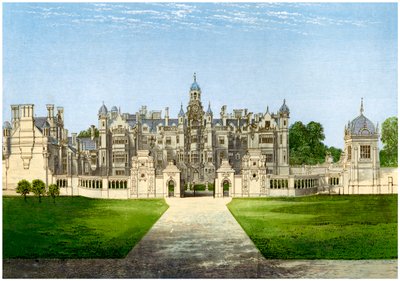 Harlaxton Manor, Lincolnshire, domov rodiny Gregory, c1880 od Unbekannt