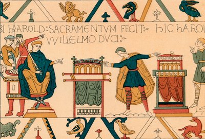 Haroldova přísaha věrnosti Vilémovi z Normandie, 19. století. od Unbekannt