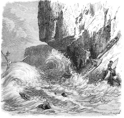 Havajští muži surfující pomocí dřevěných prken, c1895 od Unbekannt