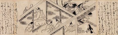Heartvine Aoi kapitola z Příběhu Genji Genji monogatari, 16. století. od Unbekannt