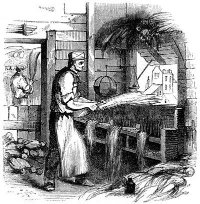 Heckling konopí, 1866 od Unbekannt