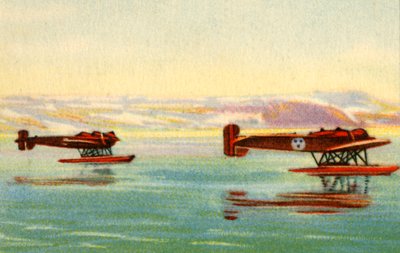 Hydroplány Heinkel HE 5 použité při hledání Umberta Nobileho, Severní pól, 1928, 1932. od Unbekannt