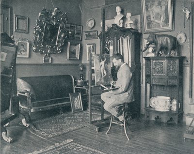 Henri Gervex ve svém studiu, c1897 od Unbekannt