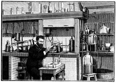 Henri Moissan, francouzský chemik, c1883 1903 od Unbekannt