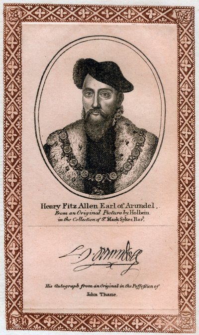 Henry Fitzalan, 19. hrabě z Arundelu od Unbekannt