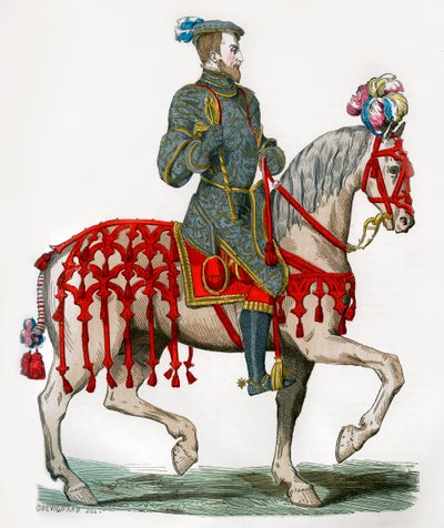 Jindřich II z Francie, jako kapitán lehké jízdy, 16. století 1882-1884 od Unbekannt