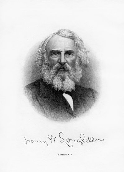 Henry Wadsworth Longfellow, americký básník a učitel, konec 19. století od Unbekannt