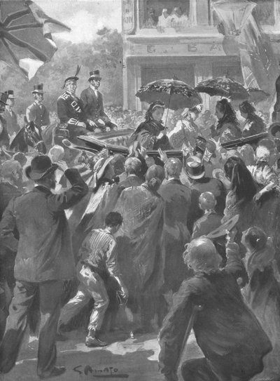 ...Návštěva Jejího Veličenstva v East Endu Londýna, 2. dubna 1873, 1901. od Unbekannt