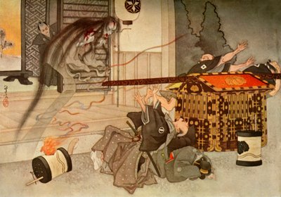 Ihr schreckliches Gesicht und blutbefleckte Gewänder..., 1919 von Unbekannt