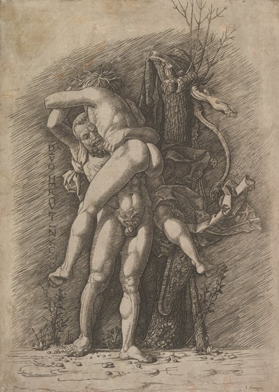 Herkules a Antaeus, ca. 1497. od Unbekannt