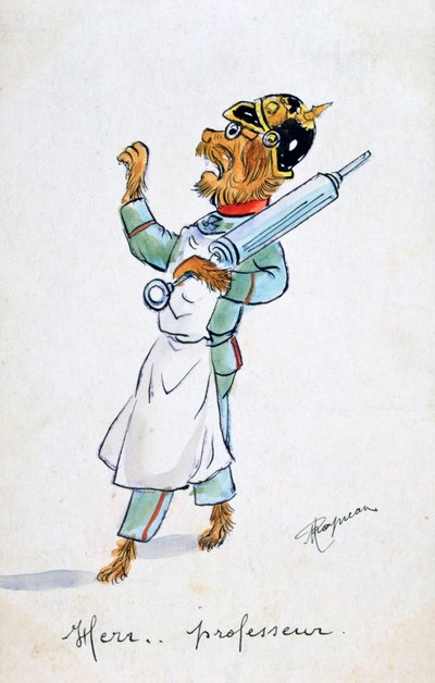 Herr Professor, Vintage francouzská pohlednice, c1900 od Unbekannt